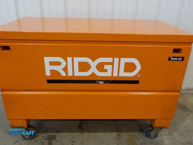 Lot 2-34200 - RIDGID work box; The RIDGID 2048-OS (also known as the 48R-OS) is a 48-inch heavy-duty steel on-site...