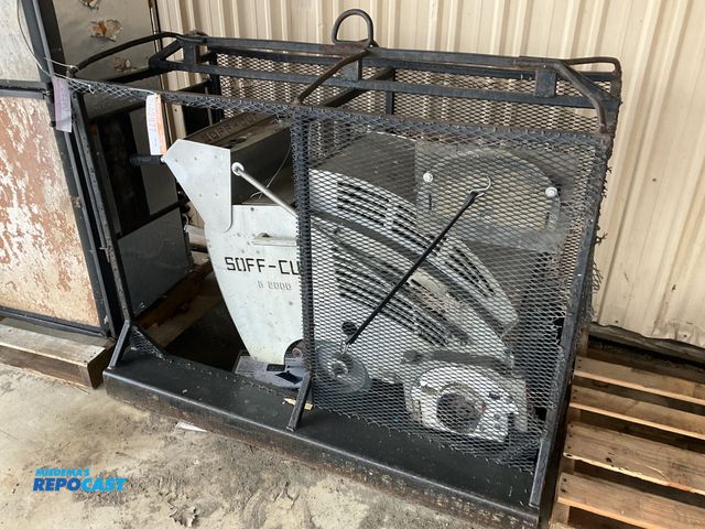 Lot 2-42877 - Soff-Cut G 2000 10” walk behind self propelled concrete saw, 2580 metered hours, Honda GX270 gas eng...