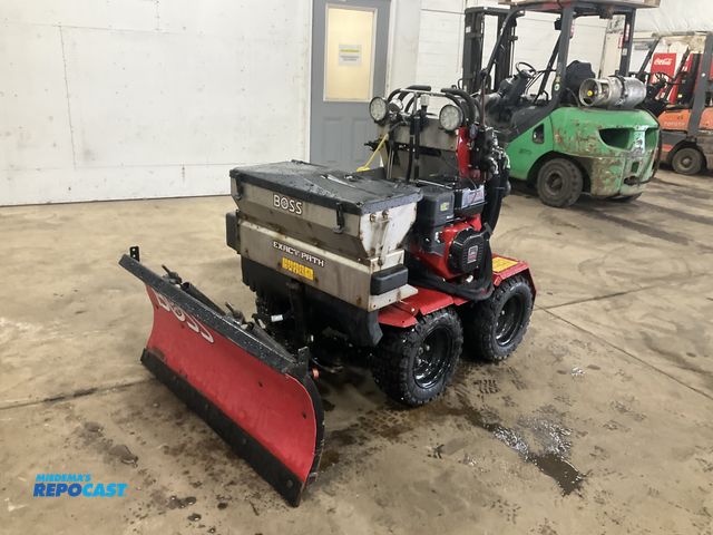 Lot 2-42459 - Boss Snowrator Ride-On Snowplow and Salt Spreader