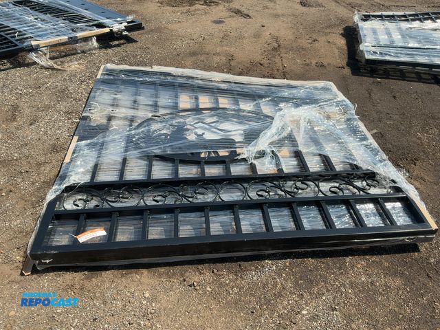 Lot 2-40443 - New Chery Industrial 14’ Bi-Parting Gate with Elk Design, each section of gate measures approx. 84” ...