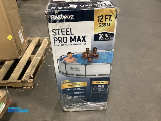 Lot 2-11900 - Bestway steel pro max 12ft pool.