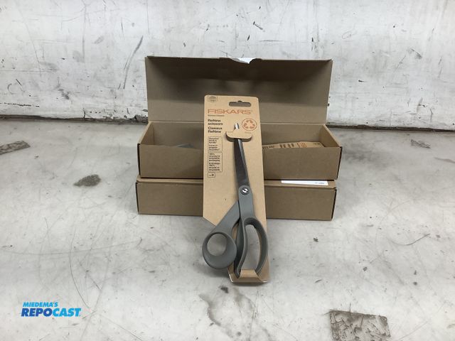 Lot 2-13864 - Lot of (12) Fiskars #1063070 renew dressmaker 9” scissors