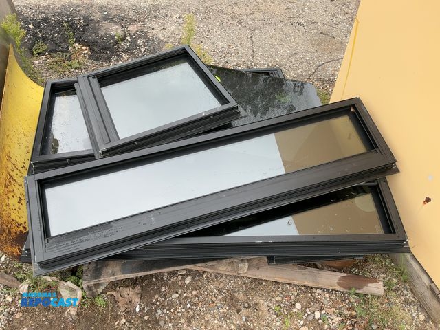 Lot 2-37007 - Skid Lot of Assorted-Sized RV Windows, some have blinds