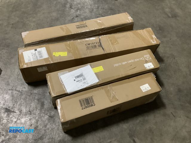 Lot 2-69248 - Lot of (4) New artificial pre lit mini / half Christmas trees including: CM20677, CM20678, CM19723, ...