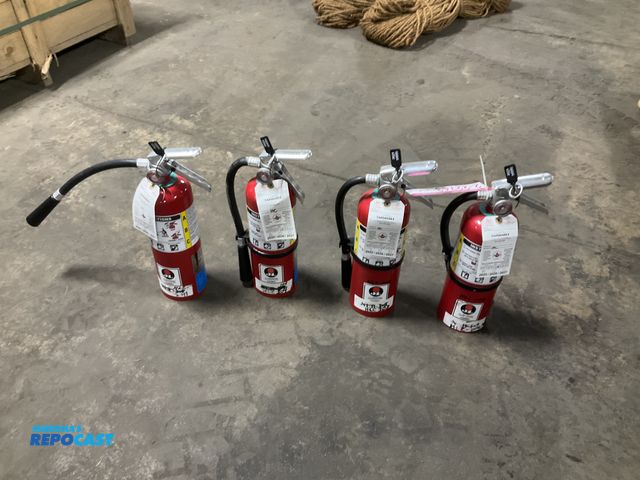 Lot 2-22743 - (4) 5lb dry chemical fire extinguishers, all were last inspected in 2025