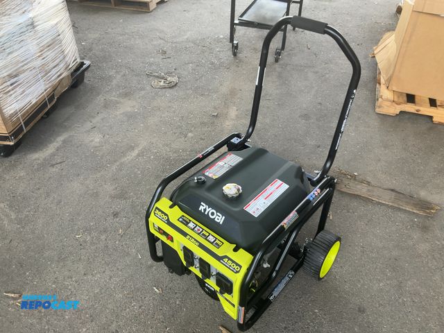 Lot 2-95168 - Ryobi 4500/3600-Watt Recoil Start Gas Powered Portable Generator With CO Detect Shutdown