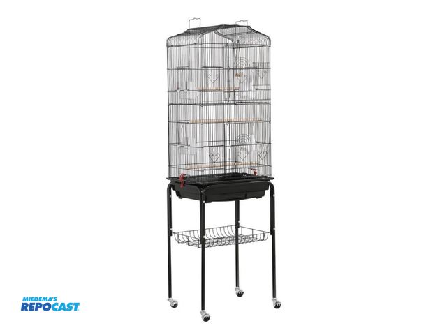 Lot 2-69686 - YAHEETECH large 591825 64” Bird Cage w/ detachable rolling stack slide-out tray for small sized bird...