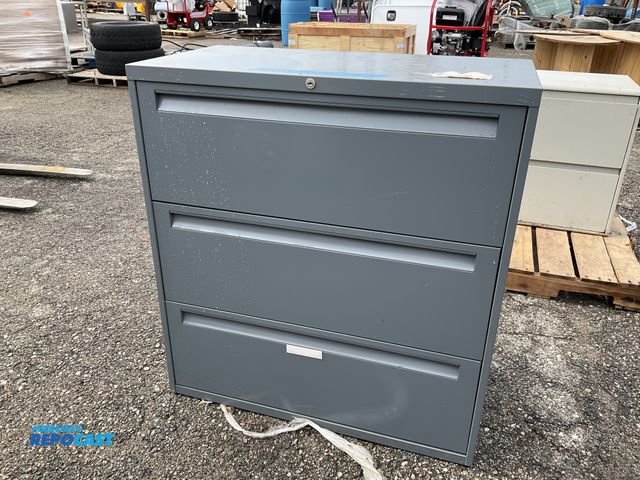 Lot 2-94890 - 3 drawer metal filing cabinet approx. 36” x 28” x 39”