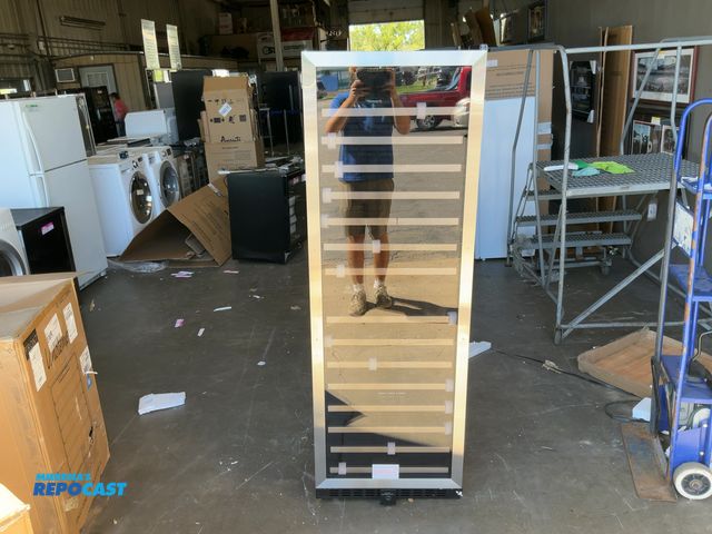 Lot 2-27769 - Scratch & Dent Vinotemp EL-142SDST 155-Bottle Dual-Zone Wine Cooler