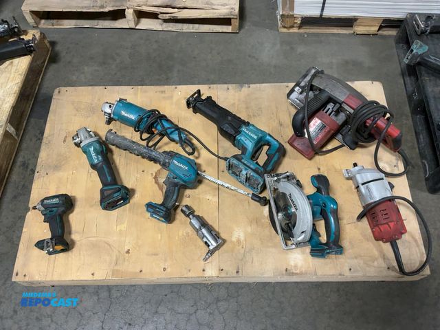 Lot 2-91315 - Skid Lot of Multi-Tools, Drill, Circular Saws, Reciprocating Saw, and Drill Press