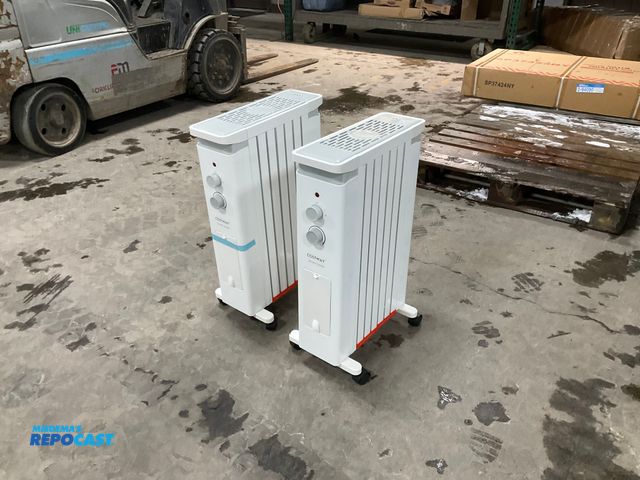 Lot 2-92282 - Lot of (2) cost way electrical oil heaters model#ES10202US-WH 120V 60Hz