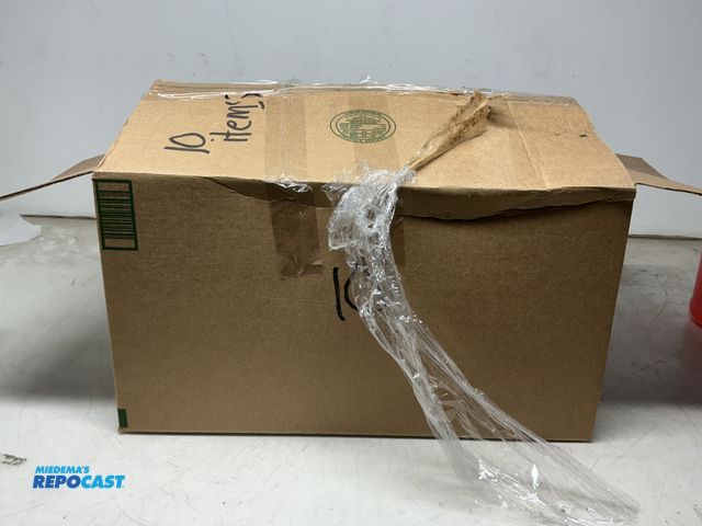 Lot 2-73335 - Box of Asst. Tools/Hunting &amp; Sporting Goods includes: Trolling Motor Stabilizer, Yeti Gear Case,...