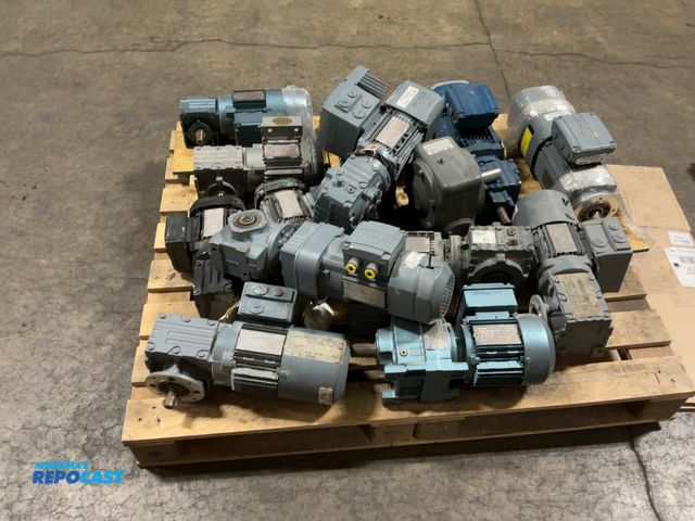 Lot 2-74077 - Skid of various Sew-Eurodrive &amp; Eisenmann electric motors.