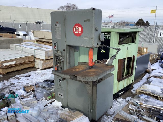 Lot 2-19463 - 1978 Grob Inc. 4V-18 18” Vertical Bandsaw, 230V, 1PH, 50-60Hz, 10A