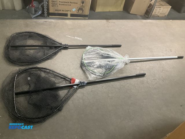 Lot 2-95149 - 3 Fishing Nets - 2 Beau Mac and 1 Beckman