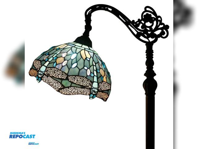 Lot 2-74529 - Tiffany Style Household Floor Lamp, 12”x64”, Unassembled