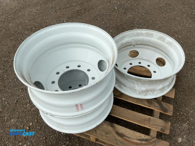 Lot 2-tbd - (3) Reconditioned 22.5"x8.25" Steel Hub Pilot Wheels, no valve stems