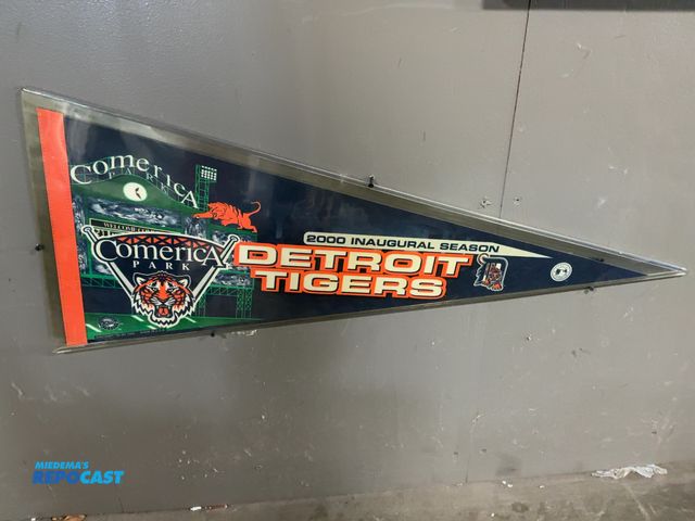 Lot 2-53303 - Detroit Tigers 2000 Inaugural Season Framed Pennant
