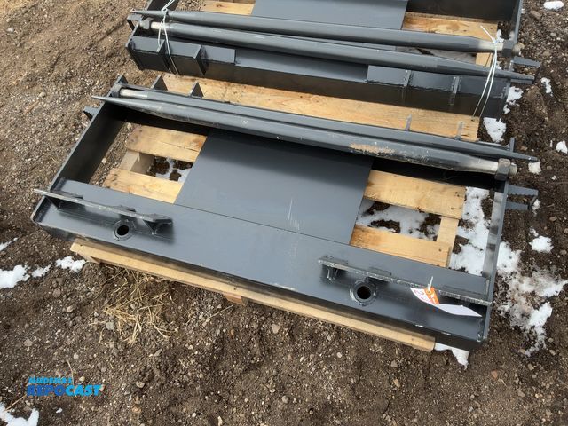 Lot 2-42358 - New JCT Bale Spear Skid Steer Attachment, Universal Quick Attach, Has Two Spears that Stick Out Appr...