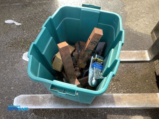 Lot 2-92762 - Bin of assorted Hitches