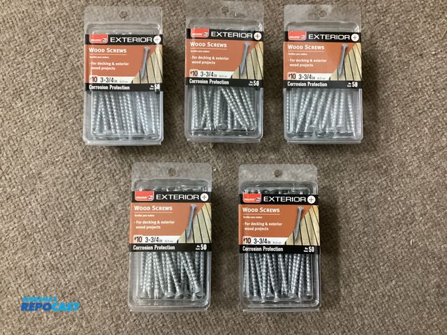 Lot 2-77799 - 5 new boxes of #10 3-3/4” corrosion protection screws. For decking and exterior wood projects. Each ...