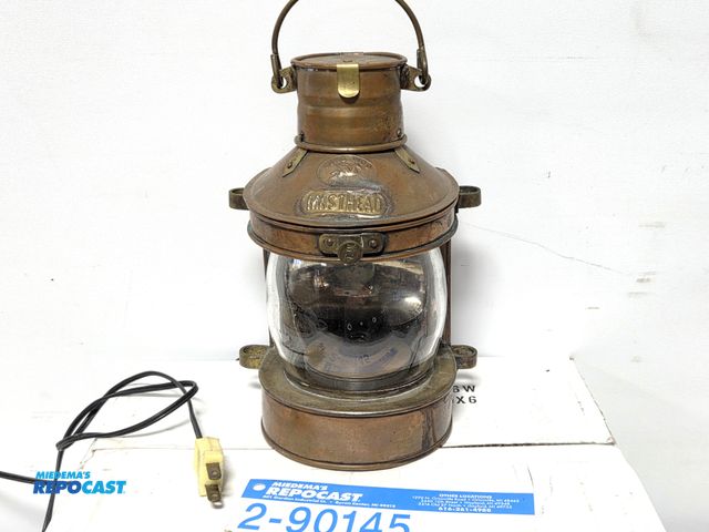 Lot 2-90145 - ANTIQUE BRASS LANTERN