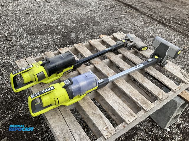 Lot 2-40570 - (2) Ryobi 18V Vacuums