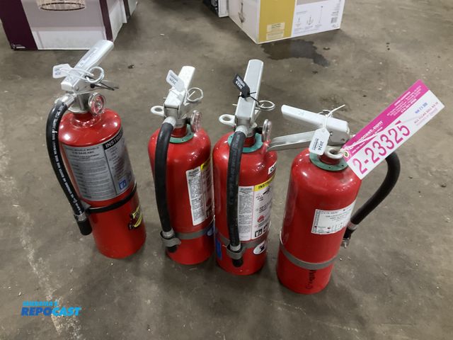 Lot 2-23325 - (3) 5lb dry chemical fire extinguishers, two were last inspected in 2026 and one was last inspected ...