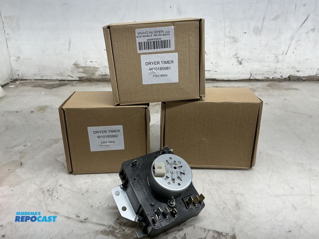 Lot 2-94718 - New W10185981 &amp; W10185982 Dryer Timer Three new
