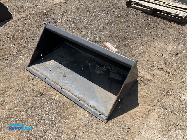 Lot 2-44012 - New old stock Paladin 42” smooth bucket for a mini skid steer, welded on cutting edge, mini skid ste...