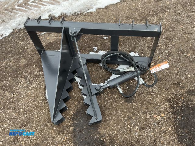 Lot 2-42376 - New JCT Tree / Post Puller Skid Steer Attachment, Universal Quick Attach, Has Hydraulic Hoses with Q...