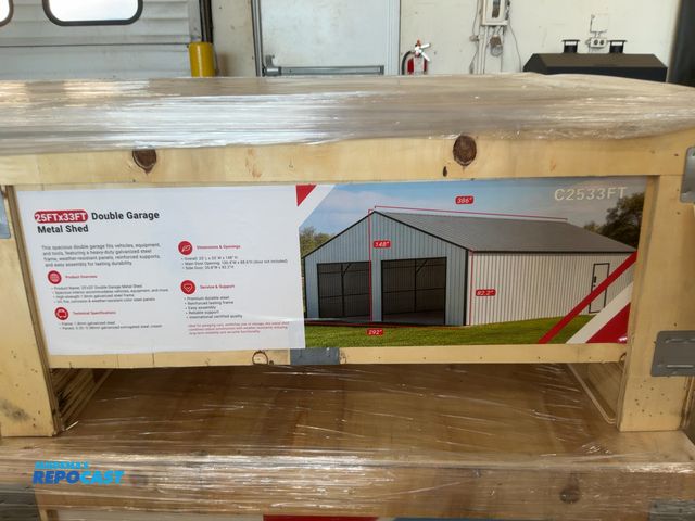 Lot 2-41426 - New SDLANCH 25’ x 33’ Double Garage Metal Shed, Model SDLC2533FT, 292” Wide x 386.6” Long x 148” Tal...