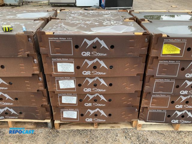 Lot 2-27556 - (10 boxes) of QR Stone dressed fieldstone walnut flats, 10 SQ. FT, per box
