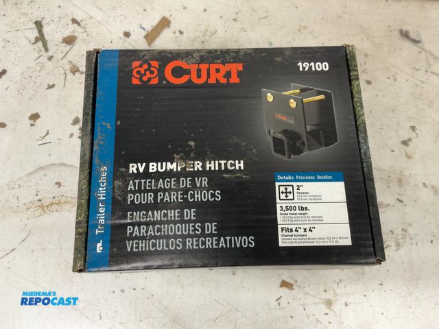 Lot 2-74144 - 1 New Curt 1900 RV bumper hitch