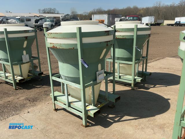 Repocast.com - Lot 2-34952 - (1) Used Material Storage Hopper, Metal ...