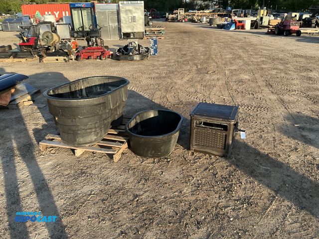 Lot 2-13653 - Lot of (2) Rubbermaid Large Baskets, 1- 52” x 32” x 24”, Unknown Volume 1- 39” x 27” x 13”, Unknown ...