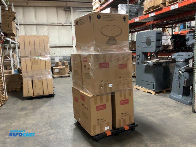 Lot 2-67739 - Skid of (8) TK Classics 218B-TB Wicker Table Bases, and (1) TK Classics TKC070B-TB Espresso Wicker D...