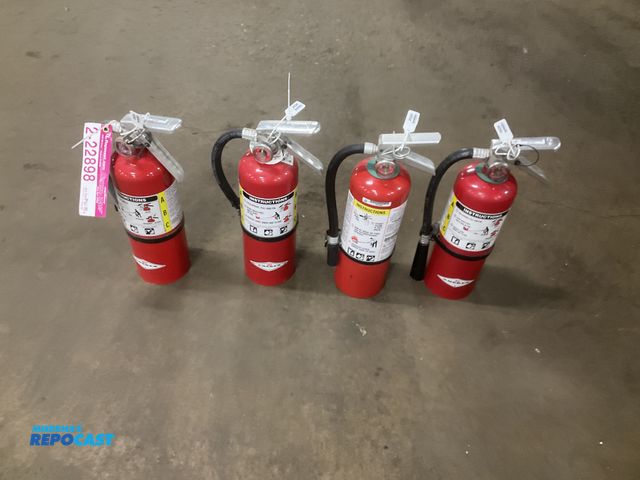 Lot 2-22898 - (4) 5lb dry chemical fire extinguishers, all were lasted inspected in 2026