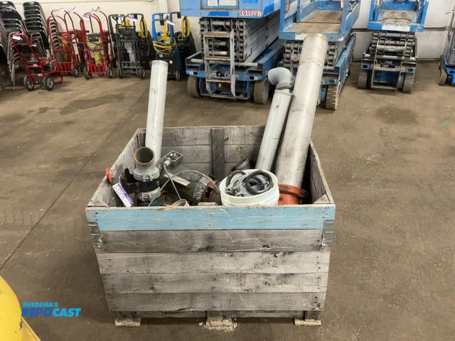 Lot 2-33576 - Crate of Pumps, Fittings, and Pipes, includes one Scot 3036K030 Pump 3x3 5.13 Diameter Impeller with...