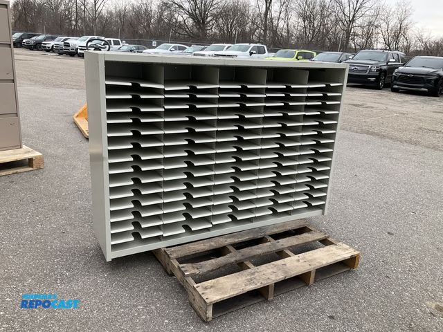 Lot 2-60807 - Large Mail literature sorter, (75) slot, 60x15x41, used condition