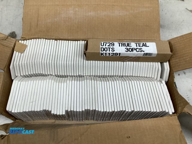 Lot 2-99167 - United States Ceramic Tile Company Lot of (1) box of glazed interior wall tile -white and (1) box of...