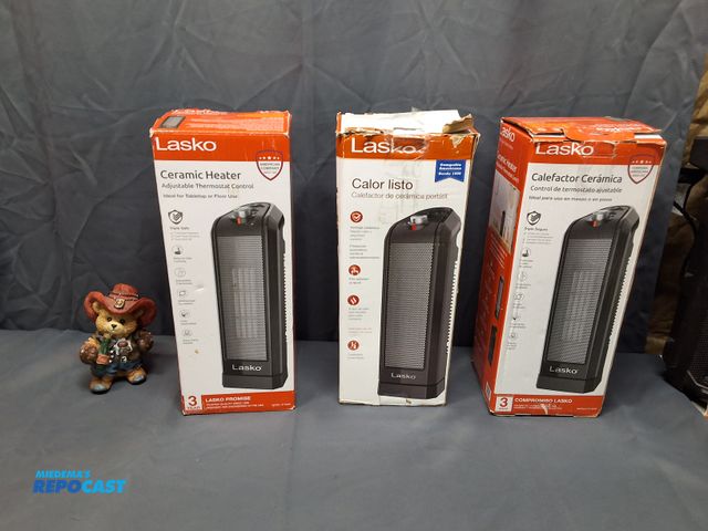 Lot 2-11412 - (3) LASKO CERAMIC HEATERS, WORKS