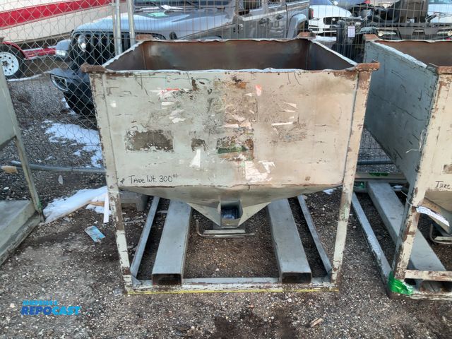 Lot 2-19779 - Portable steel industrial hopper