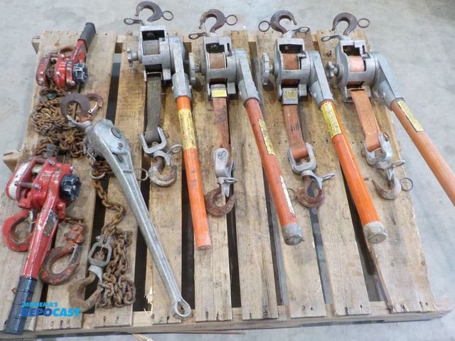 Lot 2-30278 - (7) Com-a-longs. (5) 1 ton. (1) 3/4 ton. (1) 1/2 ton.