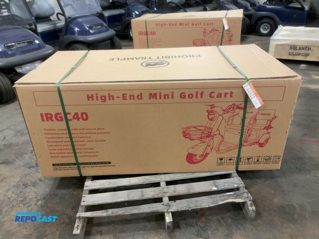 Lot 2-44922 - New SDLANCH IRGC40 3-Wheel Mini Electric Golf Cart / Scooter, 60 Volt, 600 Watt Motor, Three Speed, ...