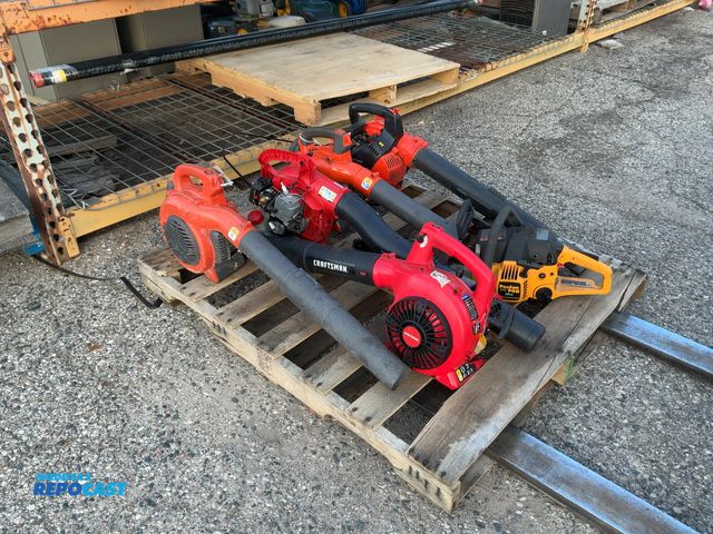 Lot 2-73074 - Lot of (6) Including (5) Gas Powered Leaf Blowers and (1) Poulan Pro 222 38cc 16” Chainsaw