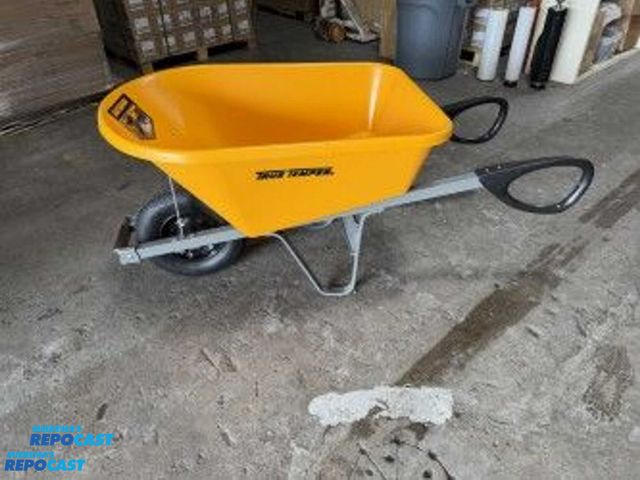 Lot 2-17074 - Ames true temper large 6 cubic fr wheelbarrow with rustproof tray and heavy duty metal handles