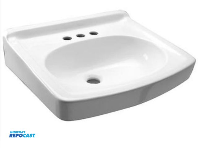 Lot 2-96041 - (2) zurn commercial fixtures economy lavatory 19” x 17” x 4” centers