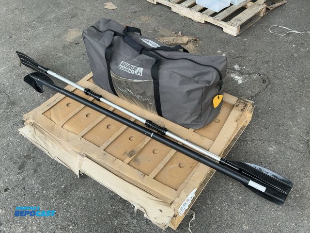 Lot 2-11426 - AdvancedFrame Inflatable Yellow Kayak with paddles