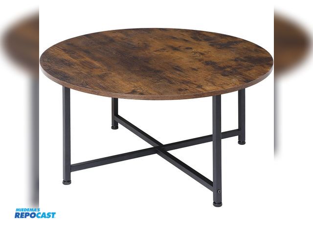 Lot 2-96034 - Wooden circular coffee table with measurements of 99* 99* 15* cm SKU:WLF-C02B